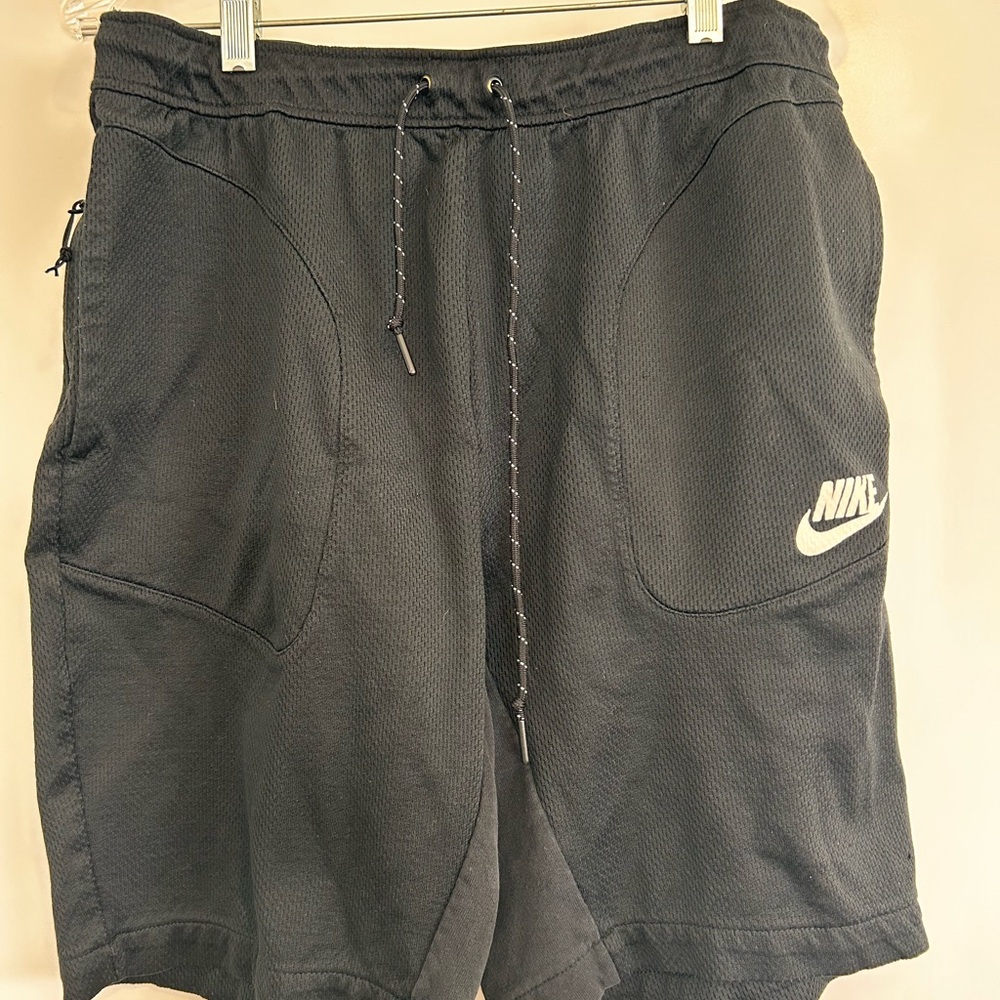 Nike Black Athletic Shorts with Elastic Waistband